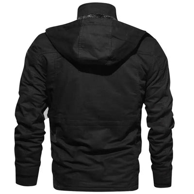 BLOUSON MILITAIRE AVEC FOURRURE INTÉGRÉE