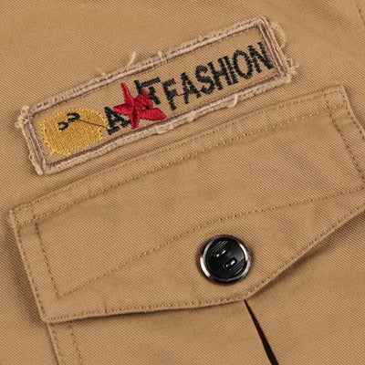 BLOUSON MILITAIRE AVEC FOURRURE INTÉGRÉE