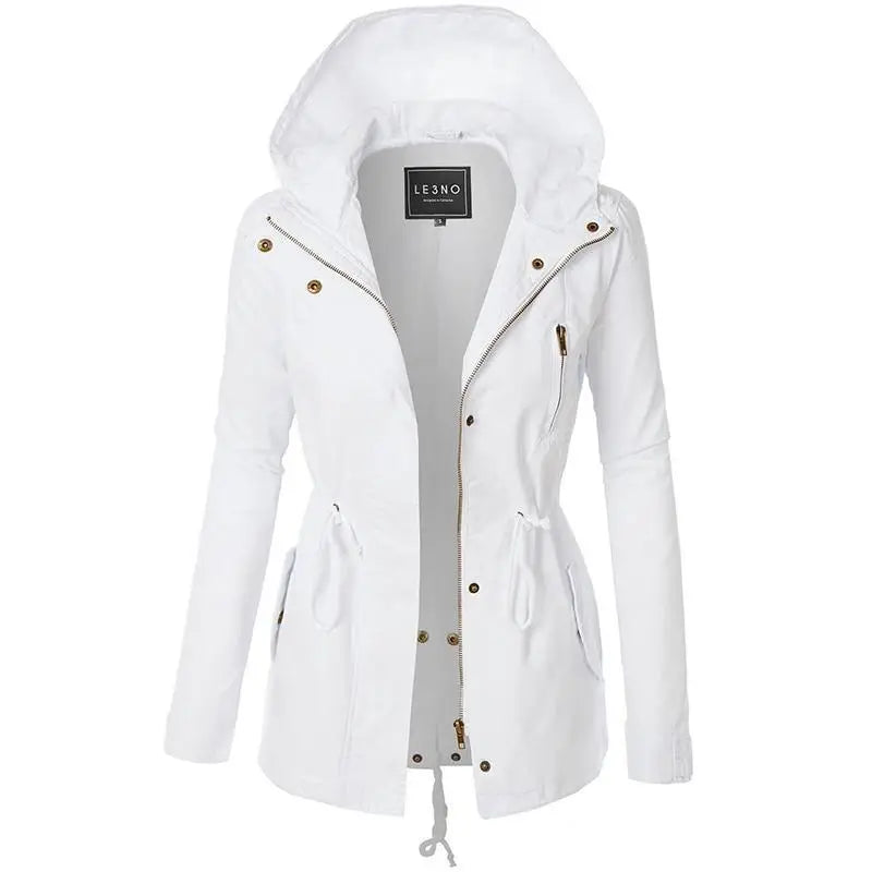 Blouson militaire kaki femme
