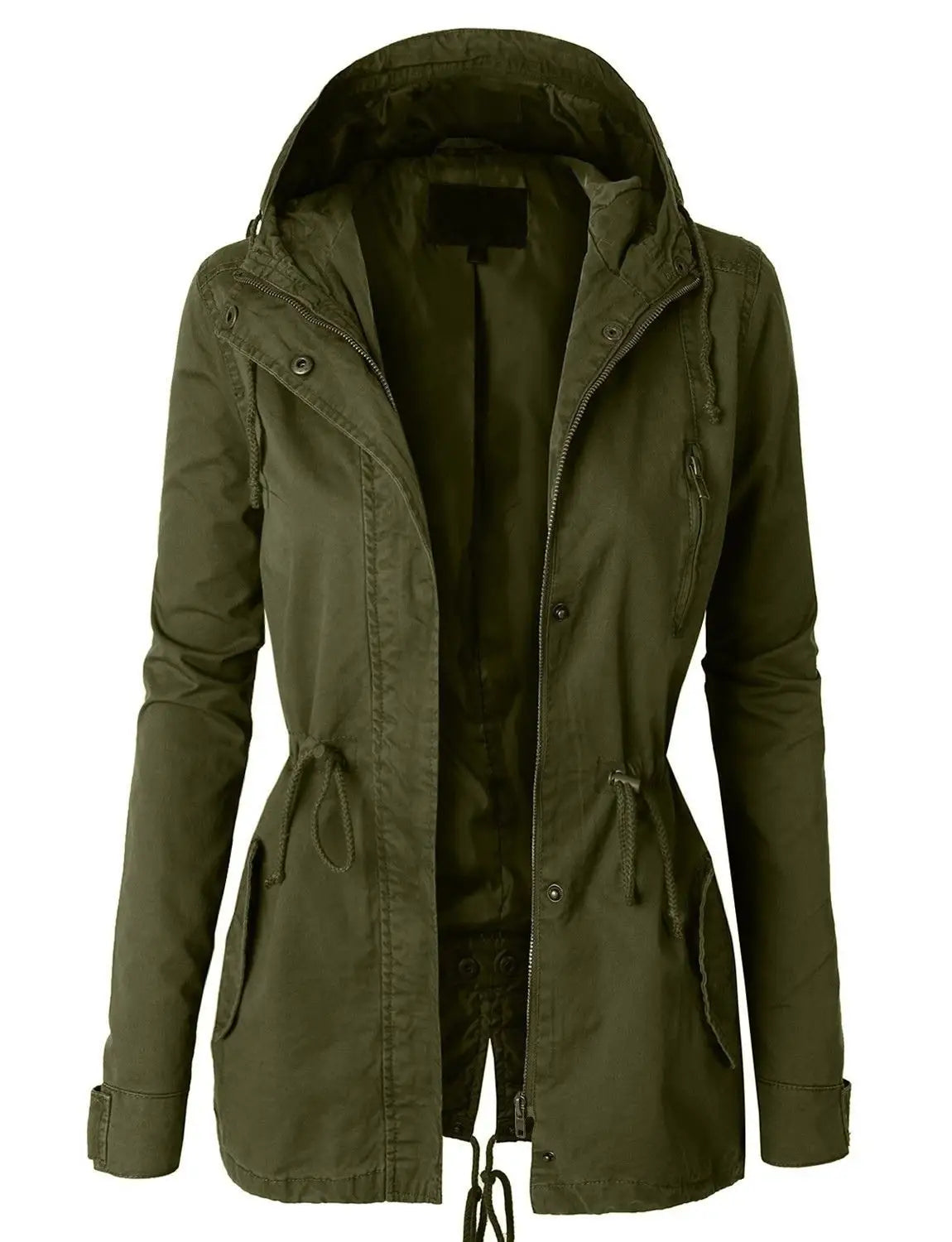 Blouson militaire kaki femme