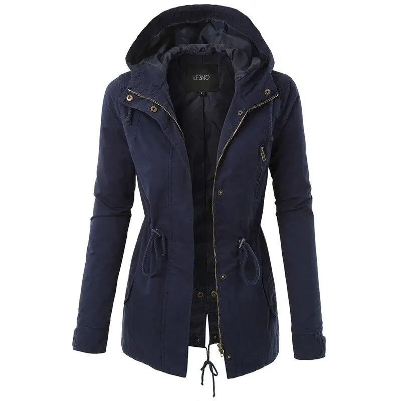 Blouson militaire kaki femme