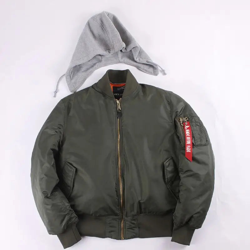 Blouson sweat capuche militaire homme