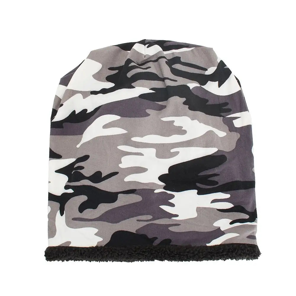 Bonnet fourré camouflage