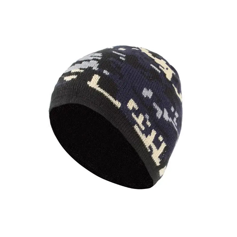 Bonnet homme camouflage modèle tricot