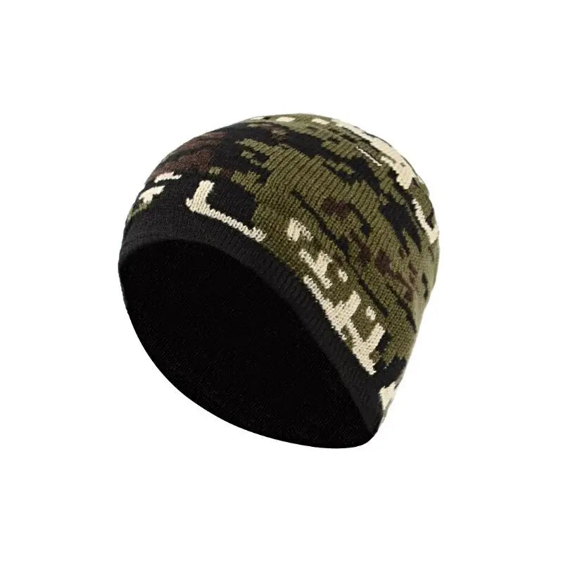 Bonnet homme camouflage modèle tricot