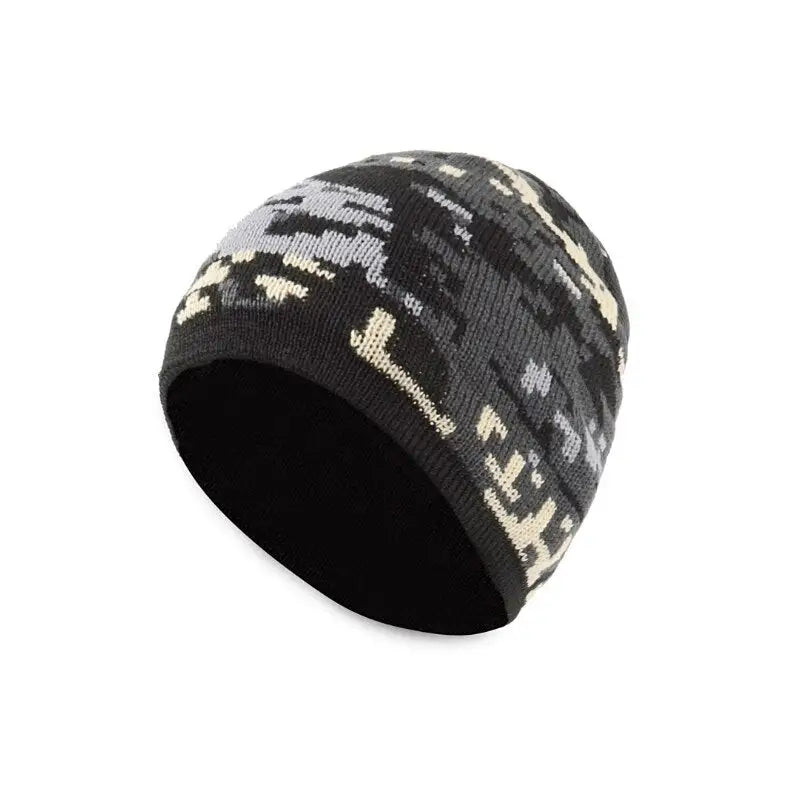 Bonnet homme camouflage modèle tricot