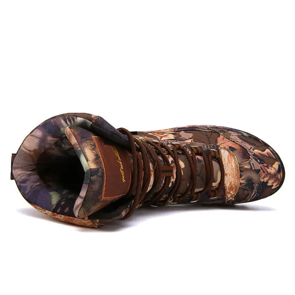Bottes Militaires Camouflage Homme – Imperméables, Antidérapantes – Randonnée, Chasse, Trekking – Taille 40 à 46