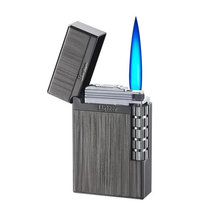 Briquet Tempête Easy Torch8® à Gaz Lot De 3 - Noir Caoutchouté, Rechargeable, Idéal Barbecue & Outdoor
