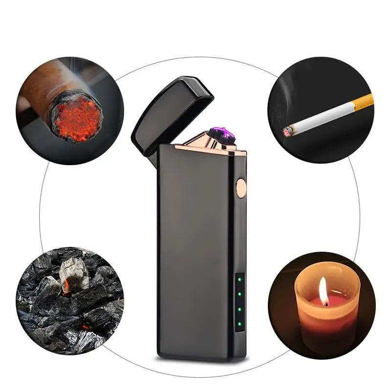 BRIQUET TEMPÊTE SANS FLAMME EN MÉTAL