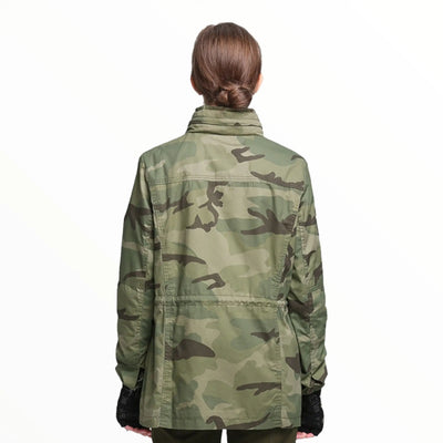 Camouflage jacket militaire femme