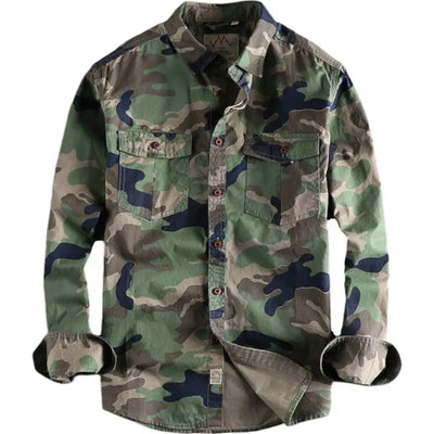 Camouflage military chemise