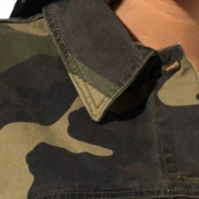 Camouflage veste militaire femme