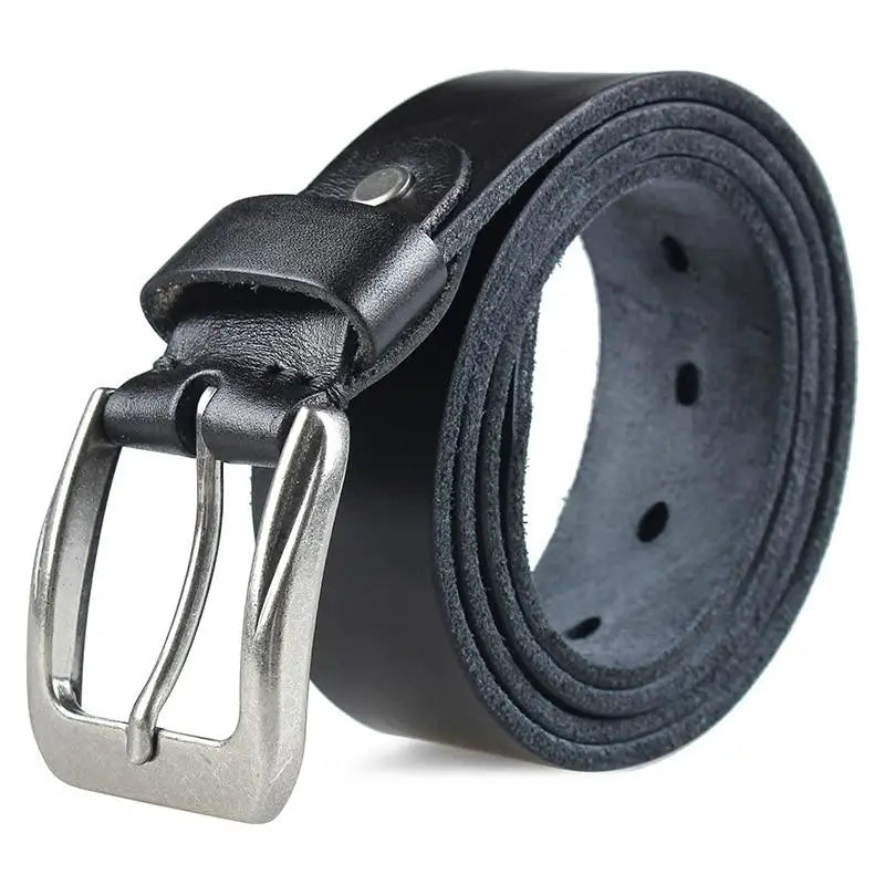 Ceinture militaire cuir marron