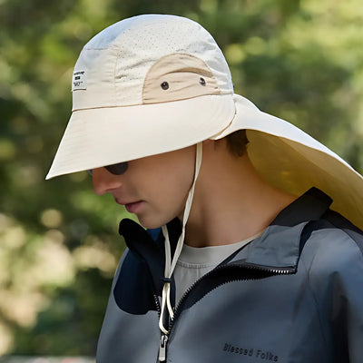 Chapeau anti uv protection cou randonnée