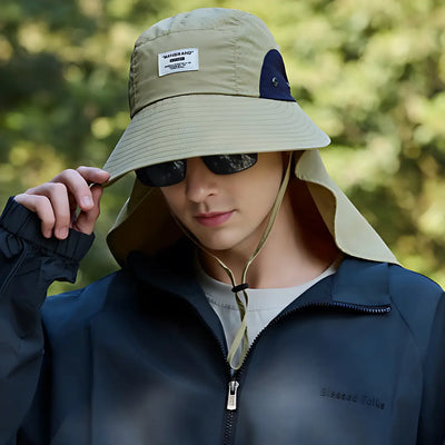 Chapeau anti uv protection cou randonnée