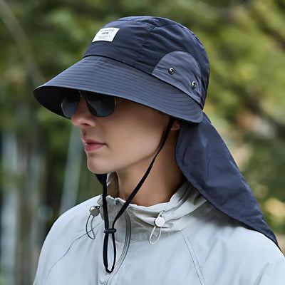 Chapeau anti uv protection cou randonnée