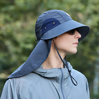 Chapeau anti uv protection cou randonnée