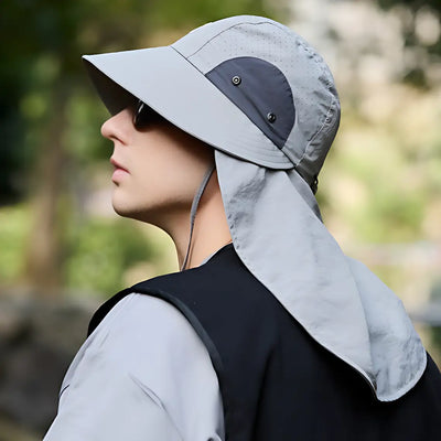 Chapeau anti uv protection cou randonnée