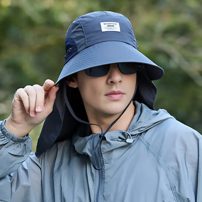 Chapeau anti uv protection cou randonnée
