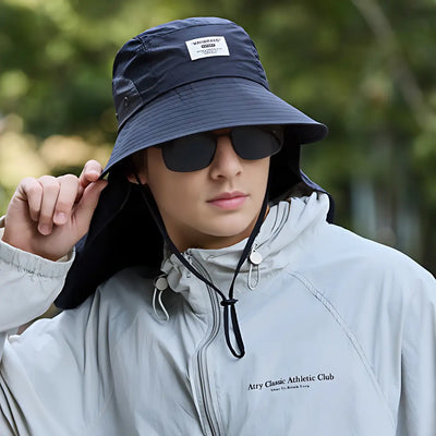 Chapeau anti uv protection cou randonnée