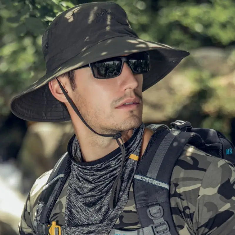 Chapeau anti uv survie nature
