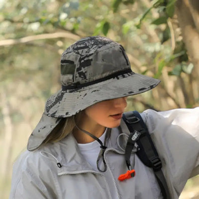 Chapeau de brousse camouflage femme