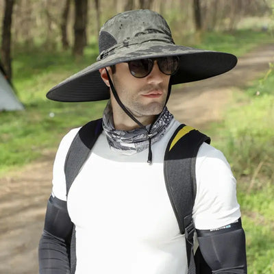 Chapeau de brousse couvre visage