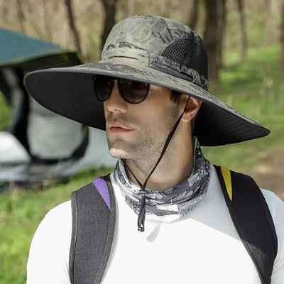 Chapeau de brousse couvre visage