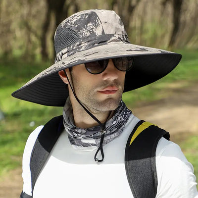 Chapeau de brousse couvre visage