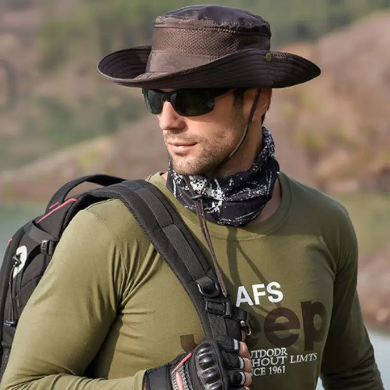 Chapeau de brousse pliable