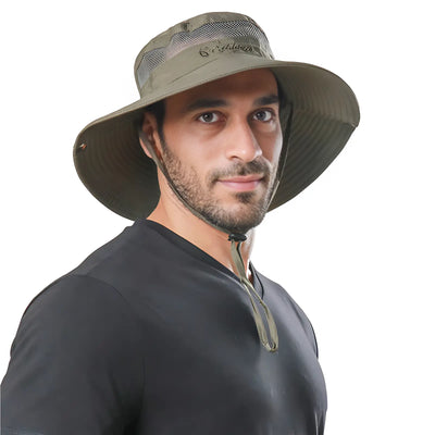 Chapeau randonnée avec moustiquaire