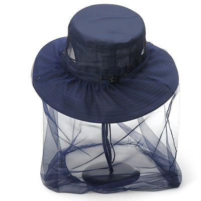 Chapeau randonnée avec moustiquaire