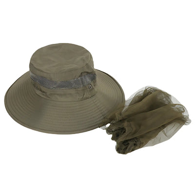 Chapeau randonnée avec moustiquaire