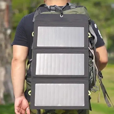 CHARGEUR SOLAIRE ÉTANCHE ET PLIABLE