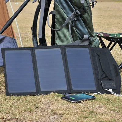 CHARGEUR SOLAIRE ÉTANCHE ET PLIABLE