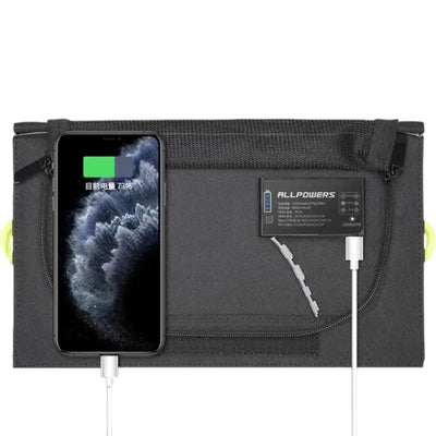 CHARGEUR SOLAIRE ÉTANCHE ET PLIABLE