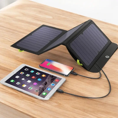 CHARGEUR SOLAIRE ÉTANCHE ET PLIABLE