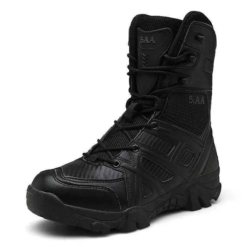CHAUSSURE MILITAIRE MONTANTE EN CUIRE