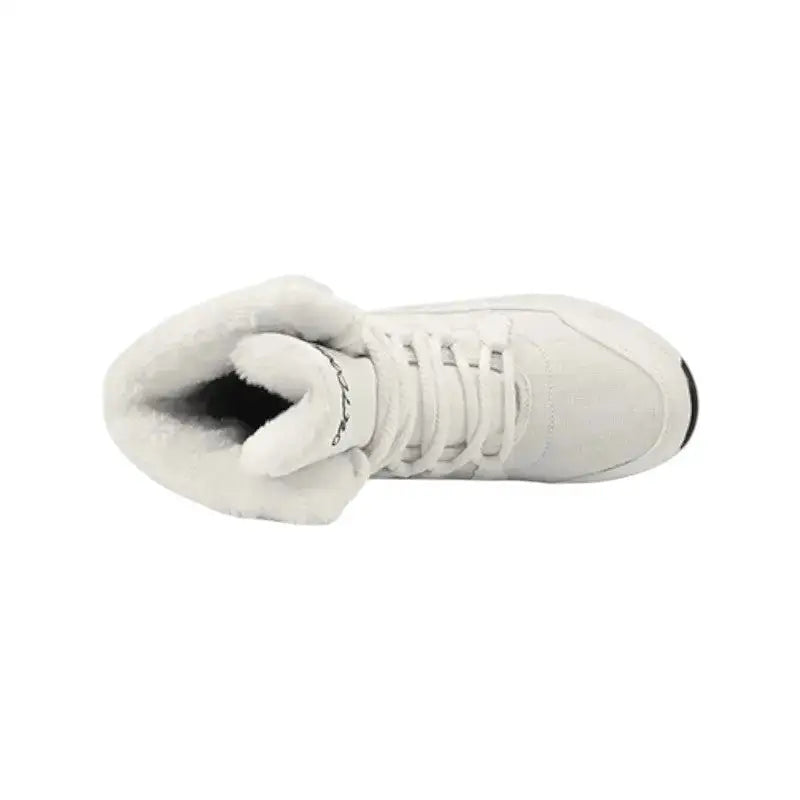 Chaussures noires fourrées femme grand froid