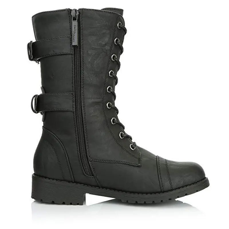 Chaussures style rangers femme