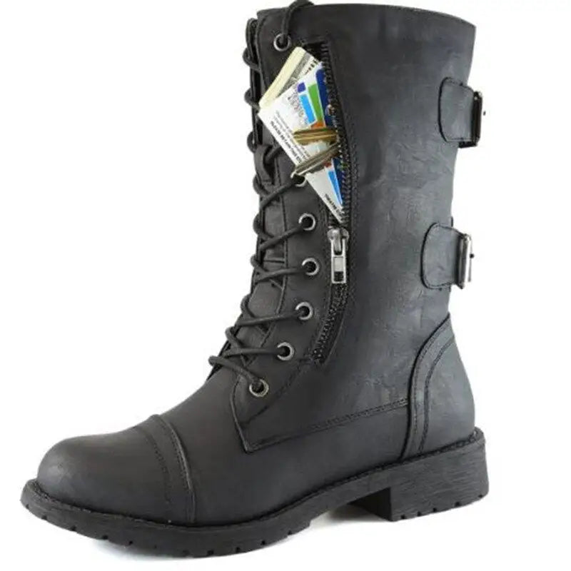 Chaussures style rangers femme