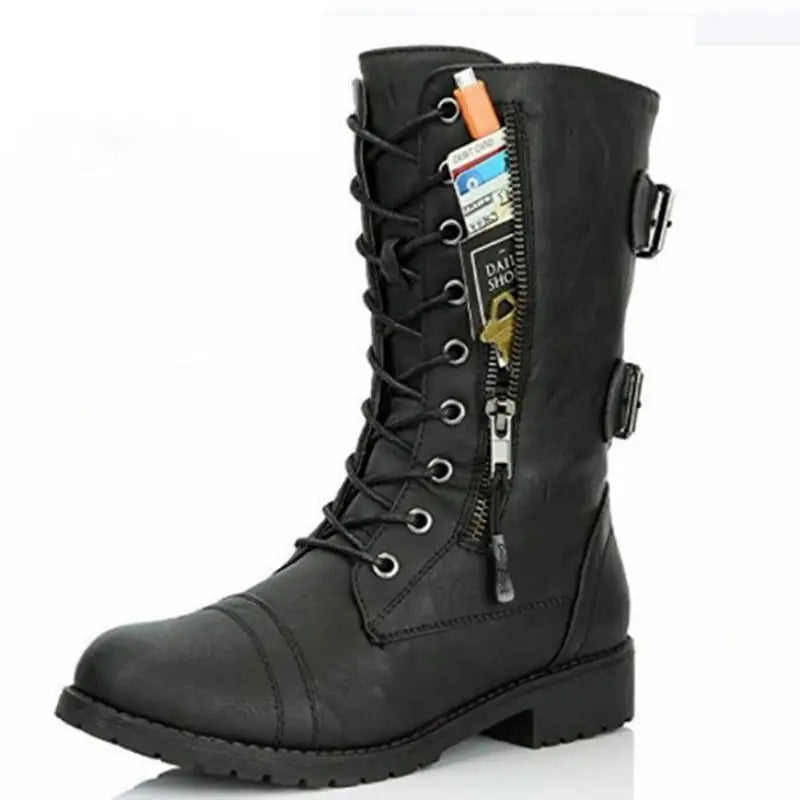 Chaussures style rangers femme