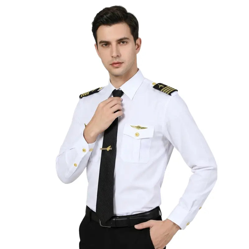 Chemise blanche uniforme militaire