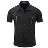 Chemise avec epaulette homme