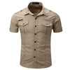 Chemise avec epaulette homme