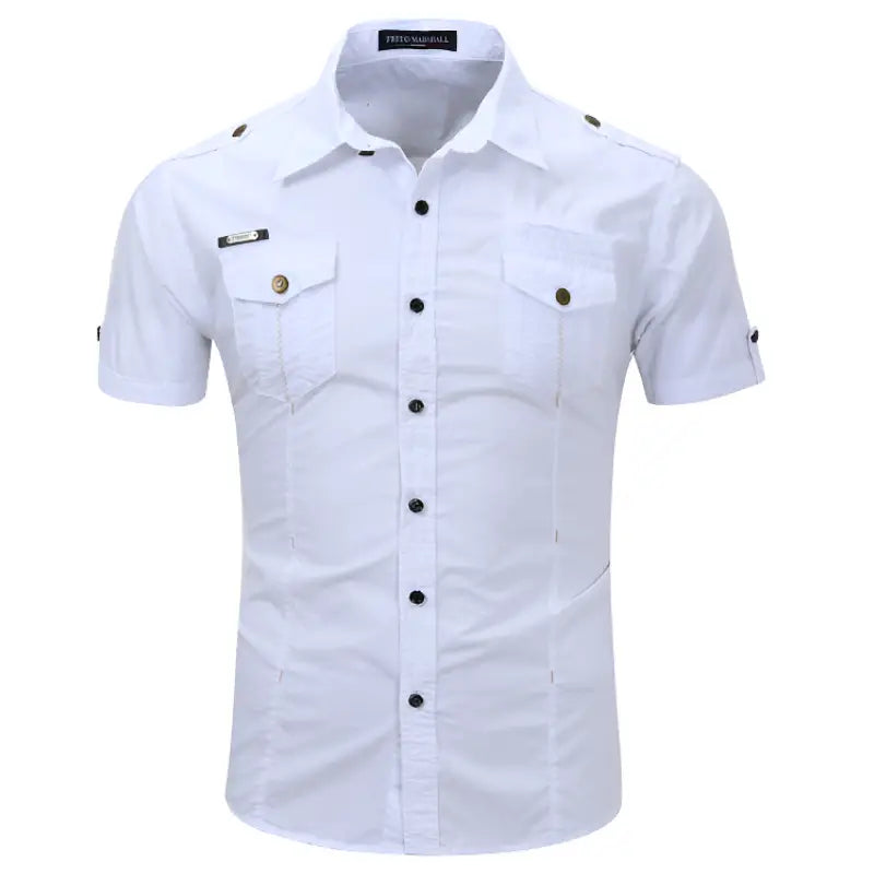 Chemise avec épaulette homme
