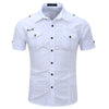 Chemise avec epaulette homme