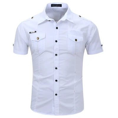 Chemise avec epaulette homme