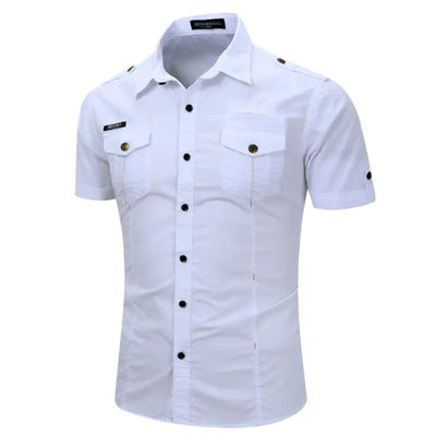 Chemise avec epaulette homme