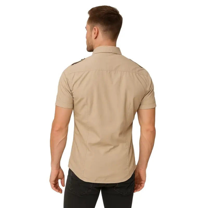 Chemise avec épaulette homme